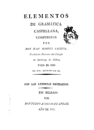 GR154_CALLEJA_(1818)_Elementos de gramática castellana