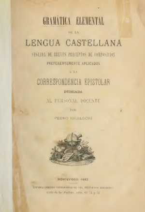 GR129_RICALDONI_(1882)_Gramática elemental de la lengua castellana
