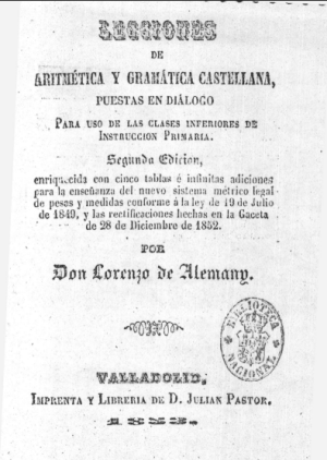 Lecciones de aritmética y gramática castellanas