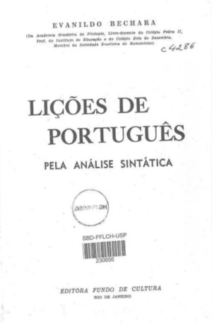 GR155_BECHARA_(1960)_Lições de potuguês pela análise sintática