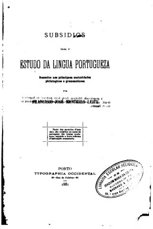 112 LEITE - Subsidios para o estudo da lingua portugueza ..__page-0001