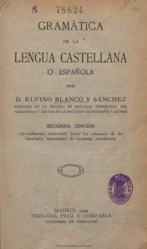 Capa_GR186_BLANCO; SÁNCHEZ_(1920)_Gramática de la lengua castellana o española_page-0001